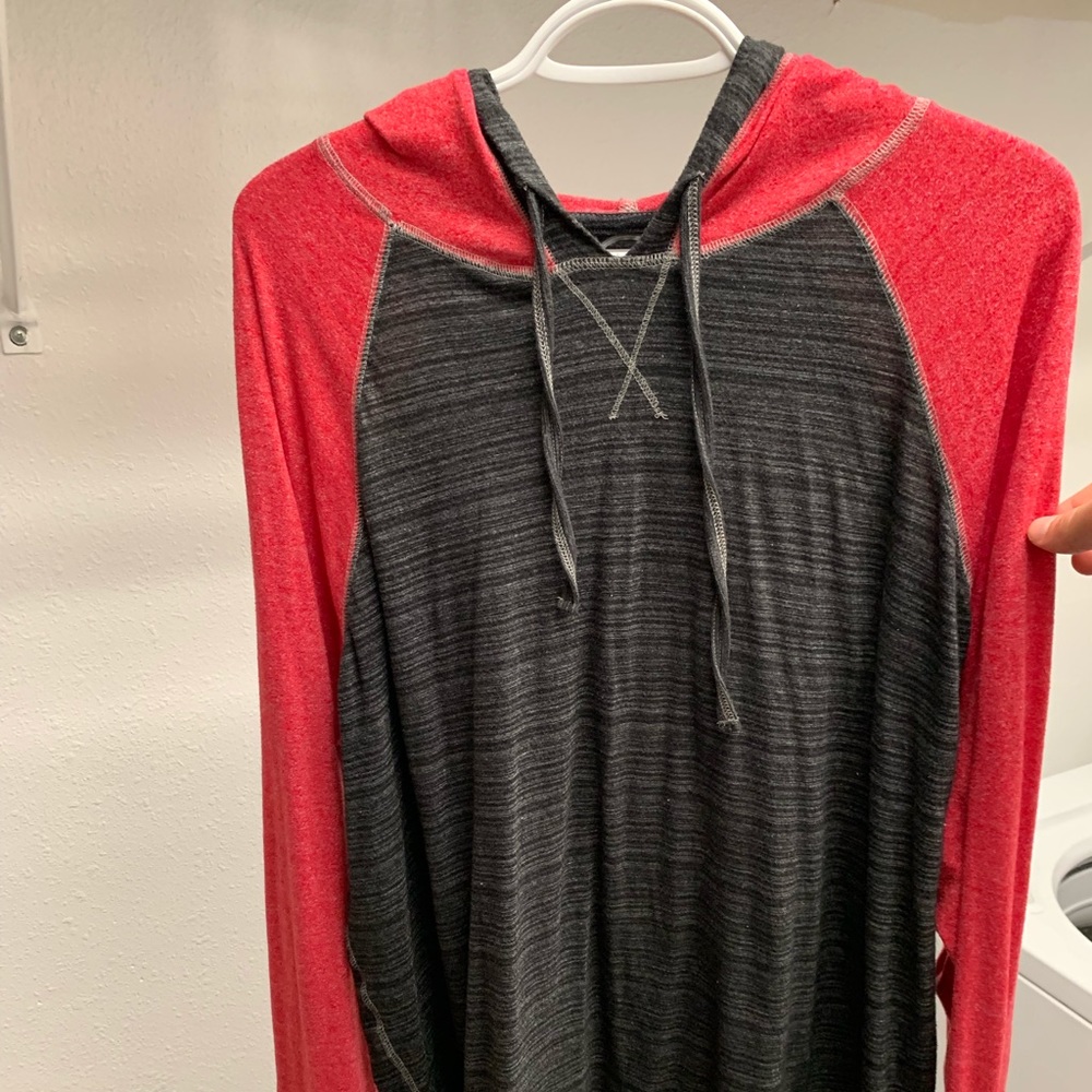 Buckle light sweatshirt (red)
